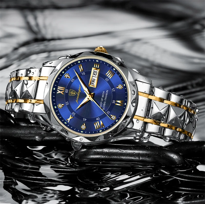 Montre Homme de Luxe POEDAGAR 615 – Élégance, Robustesse et Style Intemporel